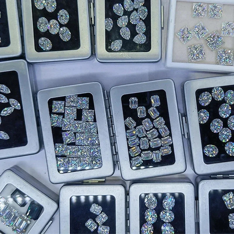 Wholesale 0.3-10ct D Color Excellent Multiple Shapes Cut Loose Moissanite GRA