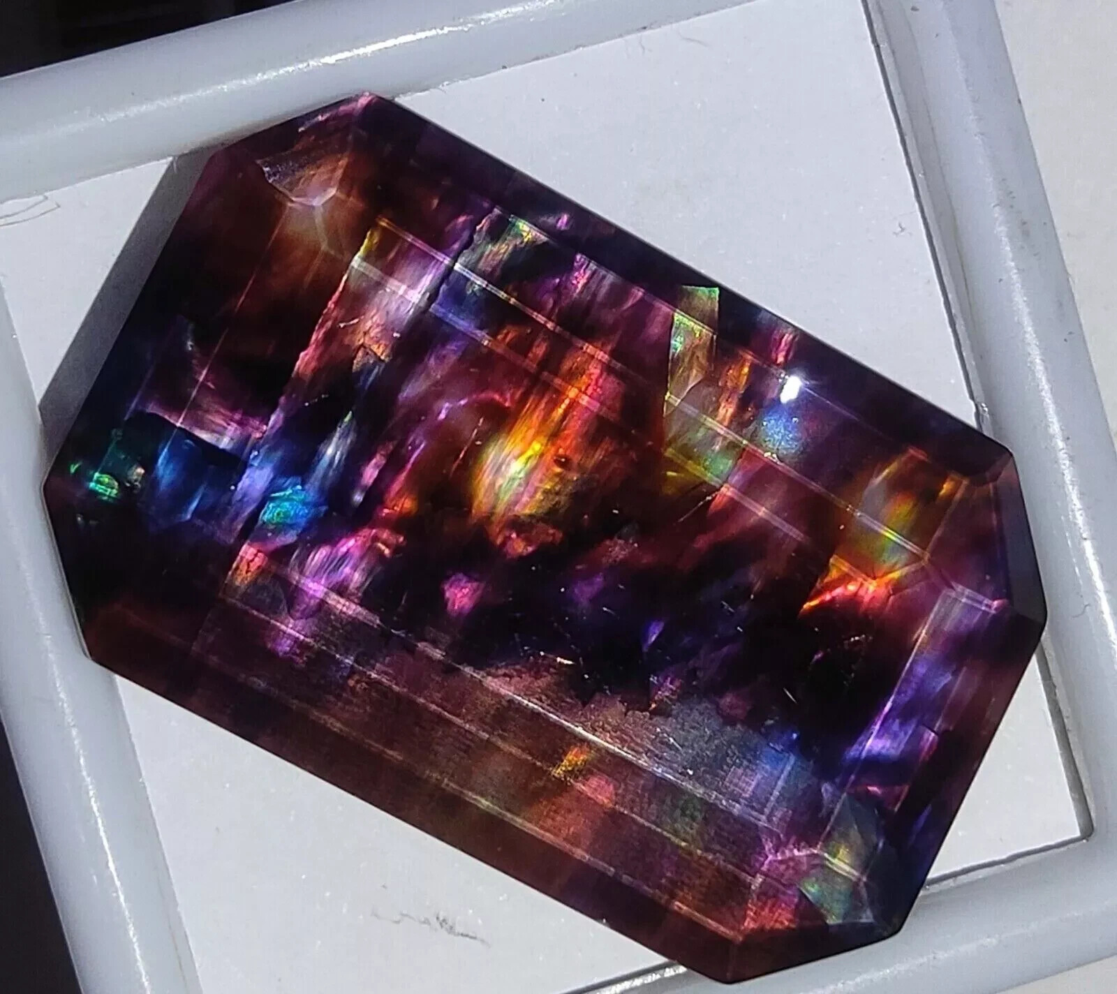 Ammolite Emerald Doublet Rare Opal-Like Organic 47.60 Ct Natural Loose Gemstone