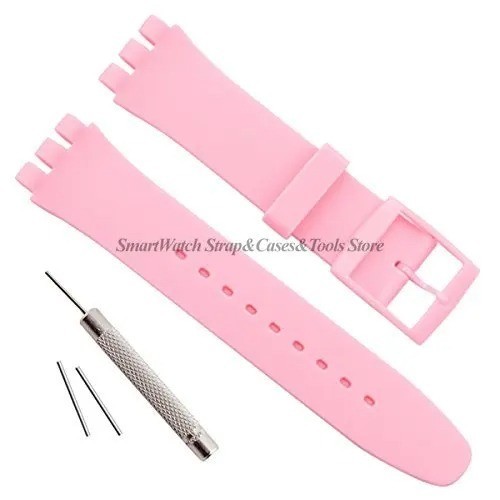 Wrist Watch Band Strap For Swatch 16mm 17mm 19mm 20mm Rubber Silicone Watchband