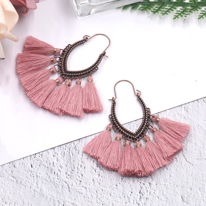 Fashion Bohemian Tassel Earrings Long Drop Dangle Women