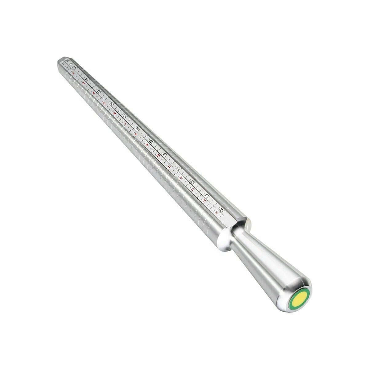 Metal Ring Sizer Guage Mandrel Finger Sizing Measure Stick Standard Jewelry Tool