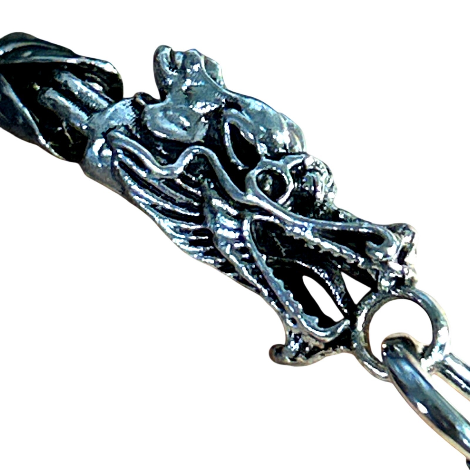 Byzantine Dragon 7.5″ Bali Bracelet Silver Tone Stainless Steel high end look