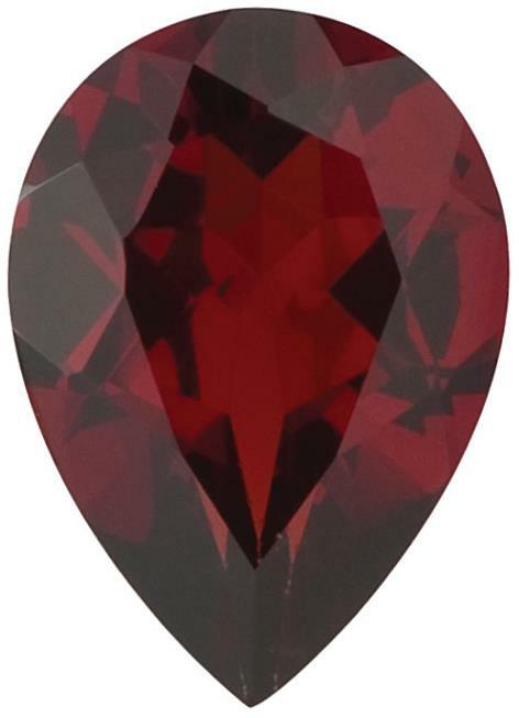 Natural Fine Deep Red Garnet – Pear Shape – Mozambique – AAA Grade