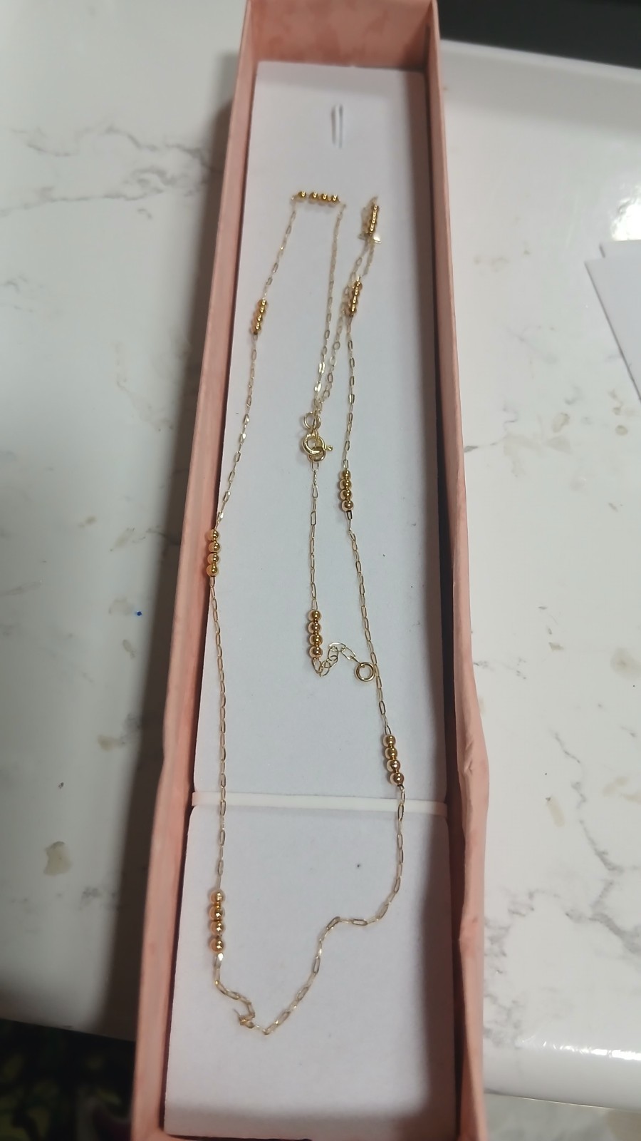 9ct yellow Gold fine necklace