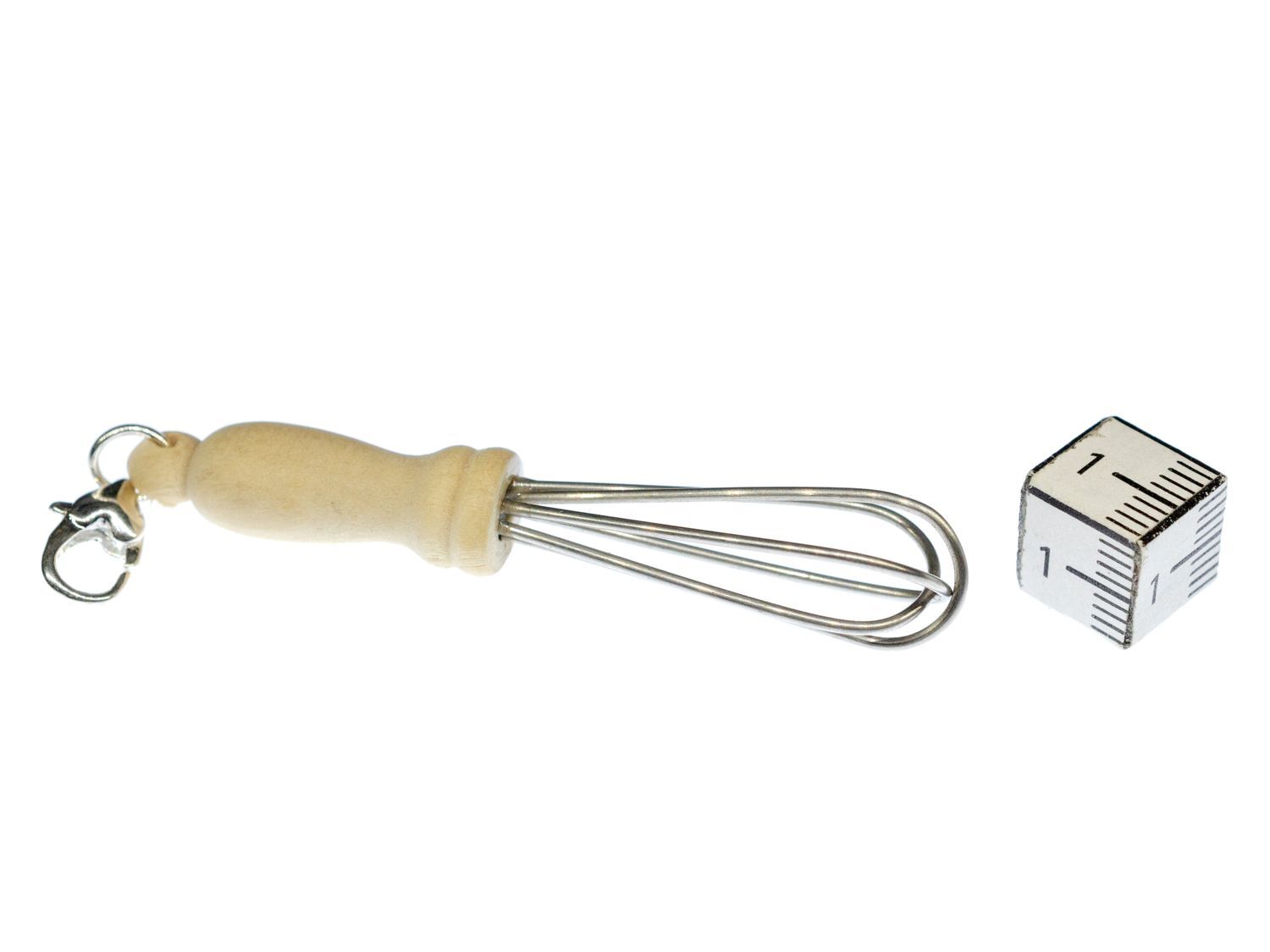 Whisk Charm Miniblings Zipper Pull Kitchen Cooking Baking Wood