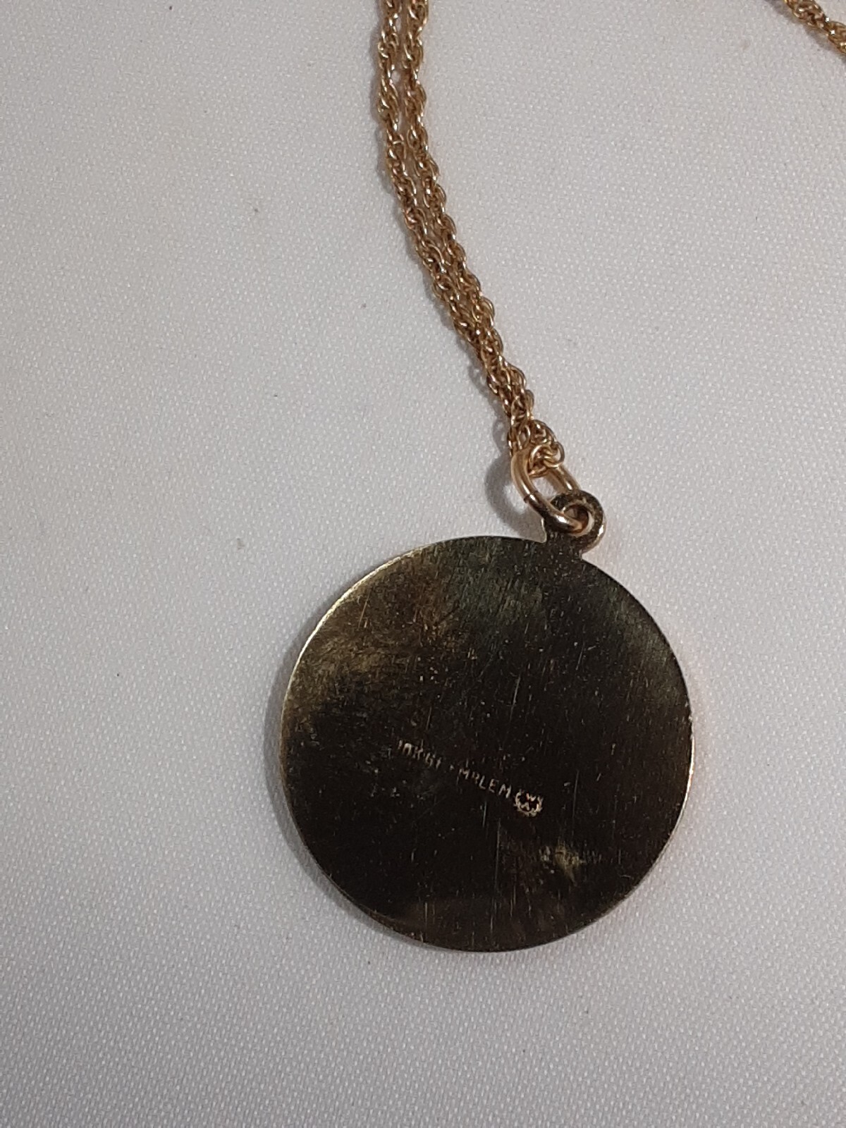 Vintage 10k Gold Filled GTE Award Pendant Necklace With Case