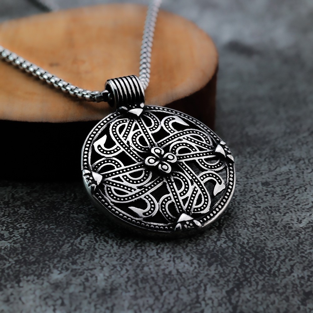 MENDEL Womens Norse Viking Protection Symbol Pendant Necklace Jewelry For Women