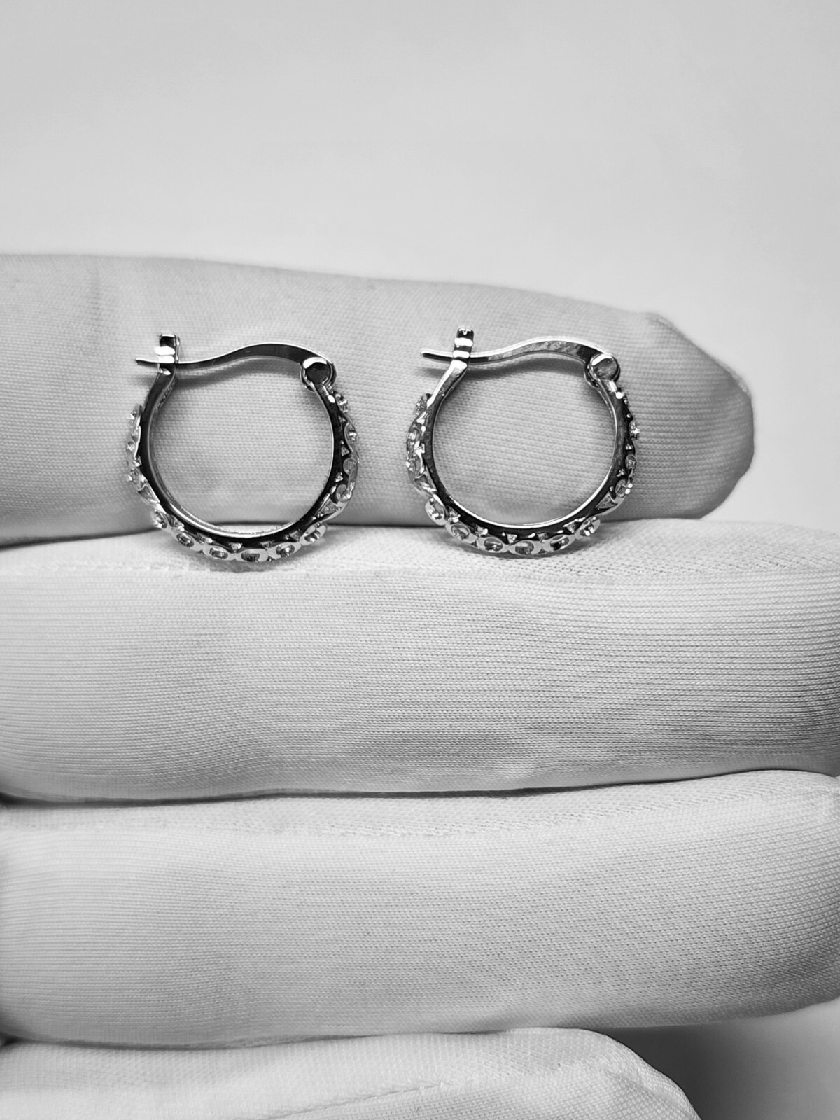 Silver Plated Hoop Dangle Earrings Fashion Jewelry For Women 18mm Medium Size