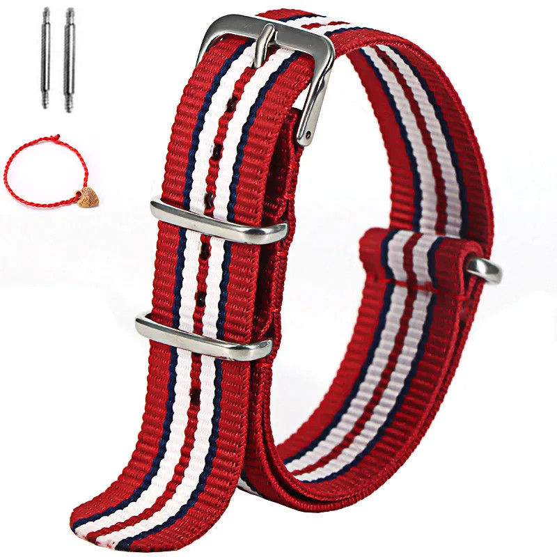 Nylon Watch Band 16mm 18mm 20mm 22mm Sport Strap US