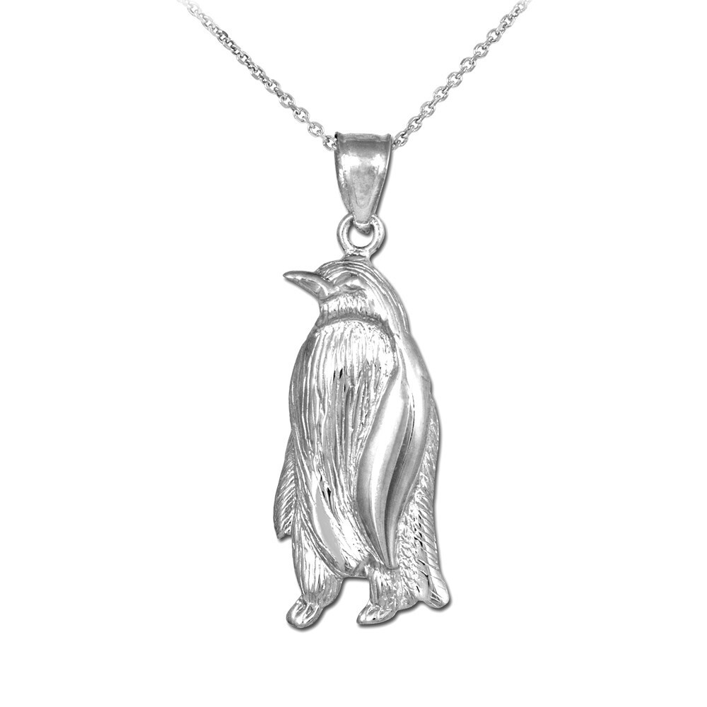 Gold Penguin Pendant Necklace (Available in Yellow/Rose/White Gold)