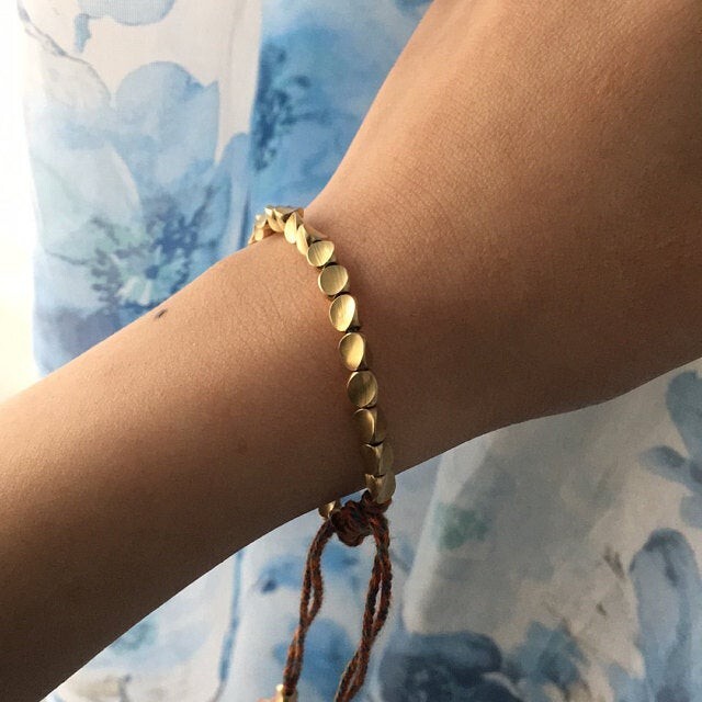 Tibetan Copper Bead Bracelet for Good Luck and Wealth – Healing Bracelets Gift