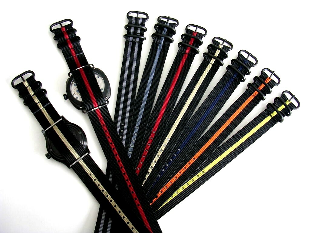 22mm NATO G10 1pc UTC PVD Nylon Smart Watchband replacement Dive strap IW SUISSE