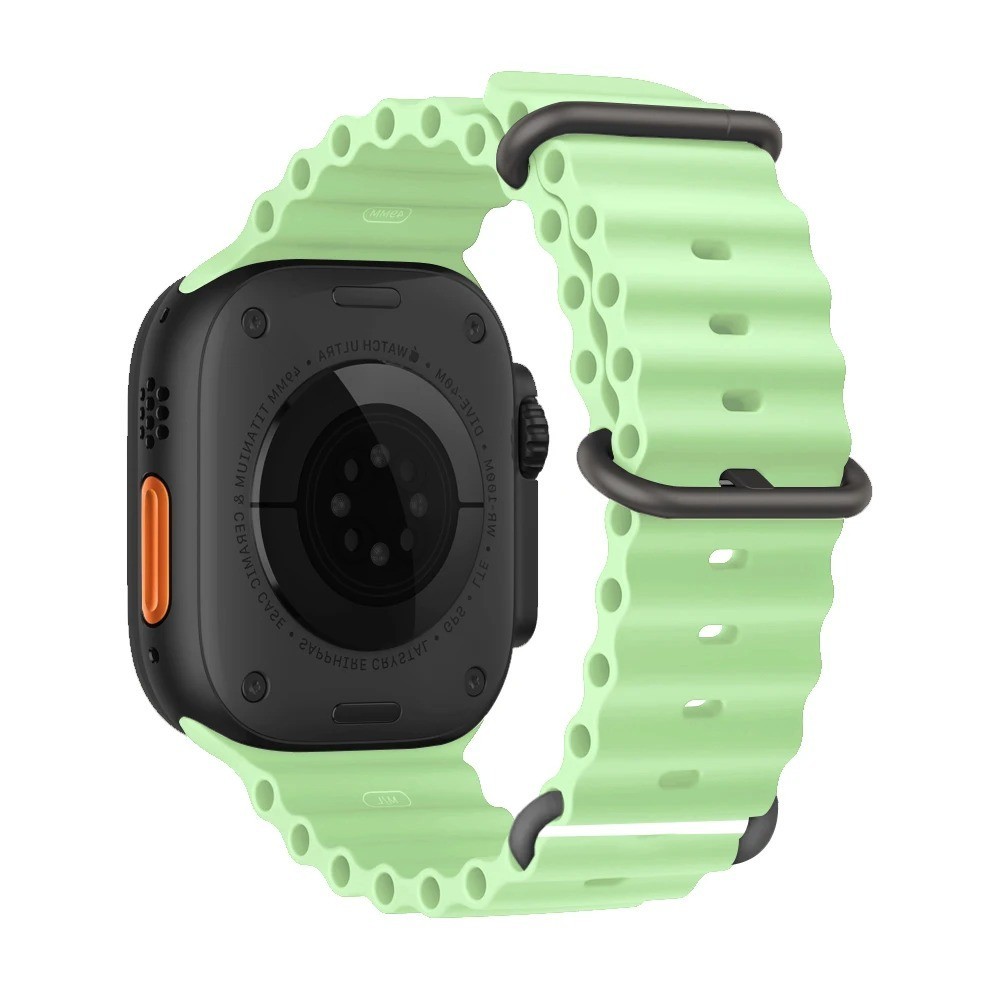 Ocean Band for Apple Watch Ultra 3/11/10/9/8/7/6/SE Silicone Strap Waterproof