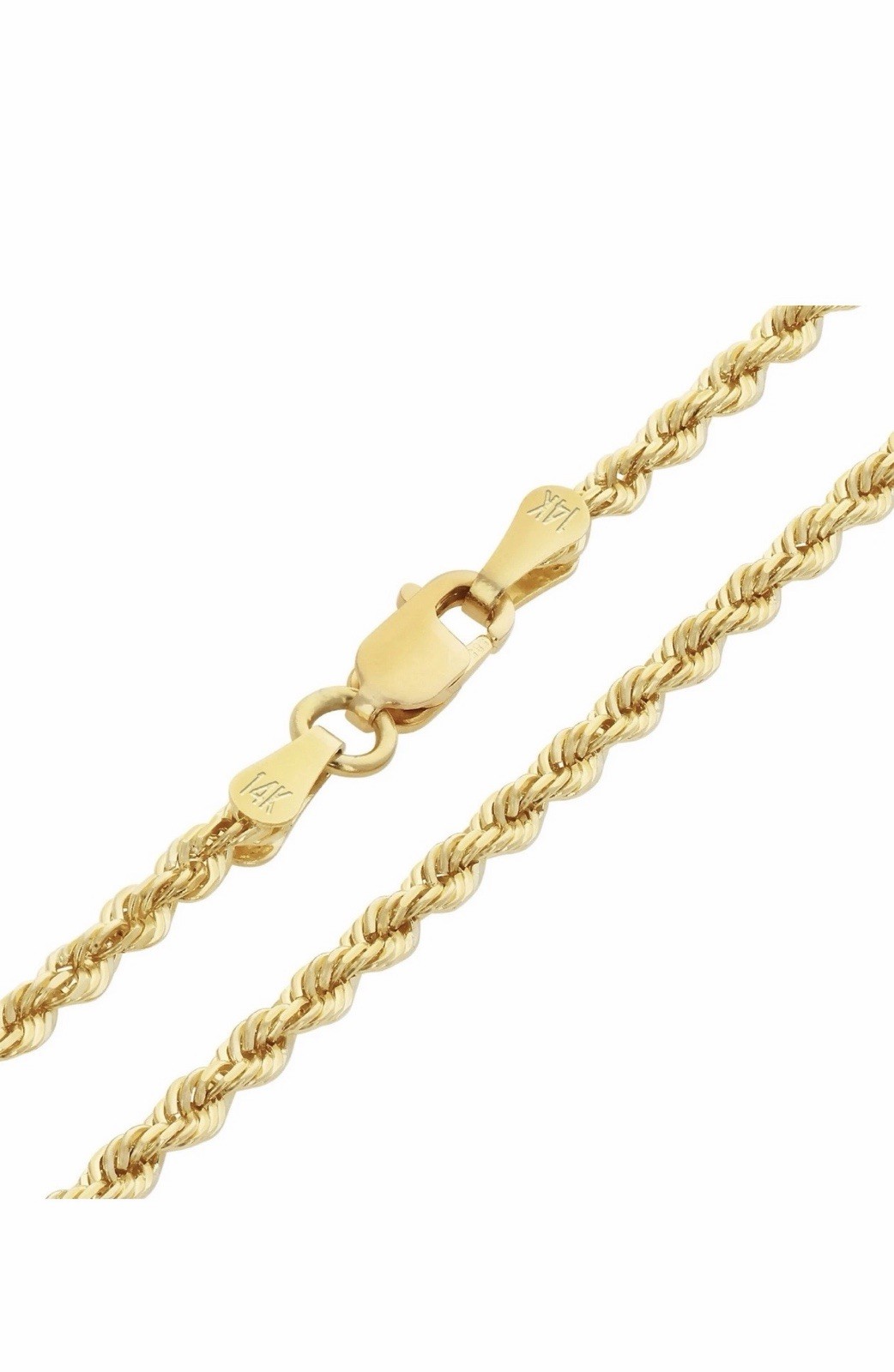 Nuragold NG14YFGH10020I Chain Yellow Gold 8.5 Inches Men’s