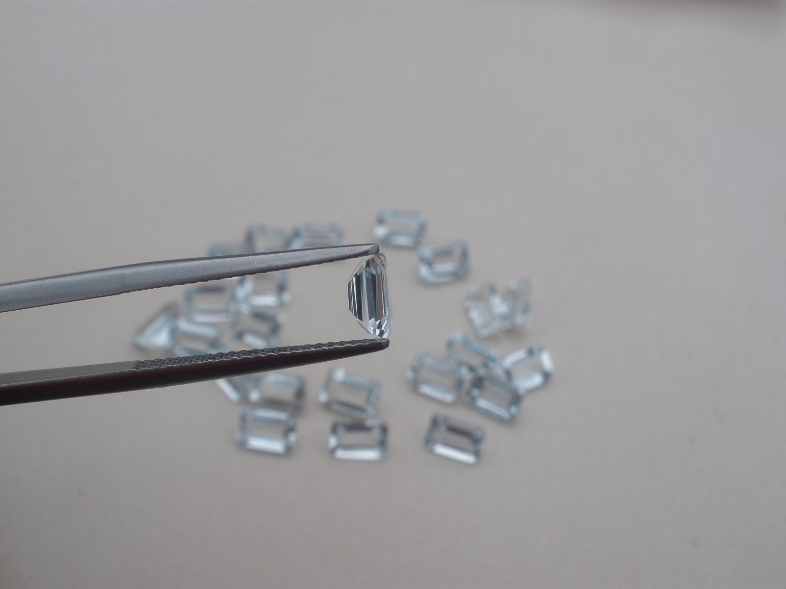 Aquamarine Octagon Loose Faceted Natural Gem 6x4mm
