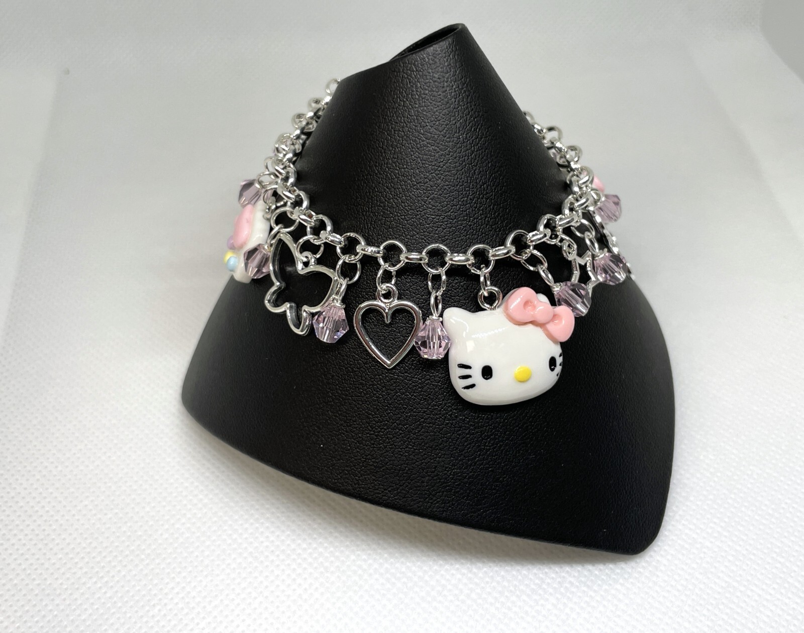 ~Hello Kitty~😺Cute Cat Charm Bracelet~ Anime Sanrio~Single Chain! 🌈You Choose