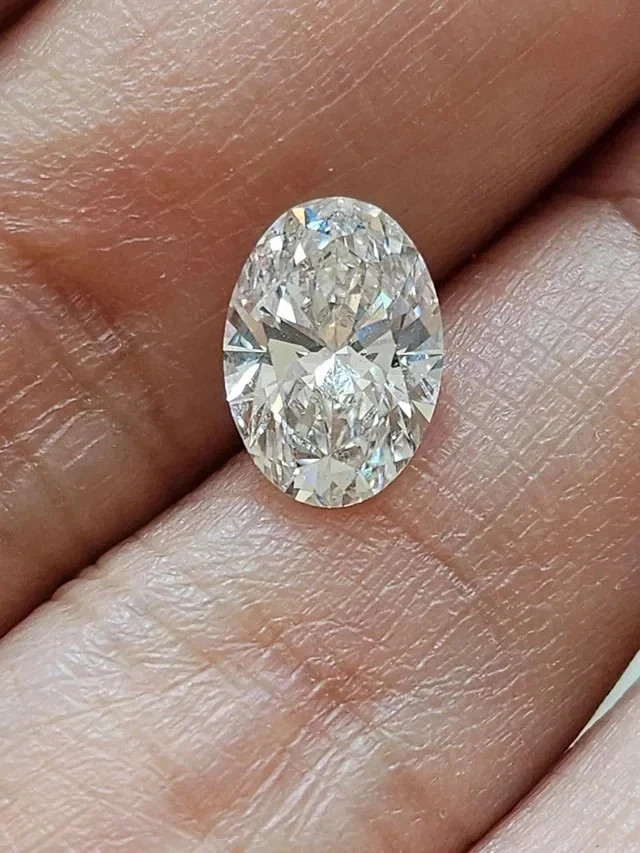 6.50 CT Natural White Diamond 10×14 mm 1 Pcs Oval Cut VVS1 D Grade Certified D1