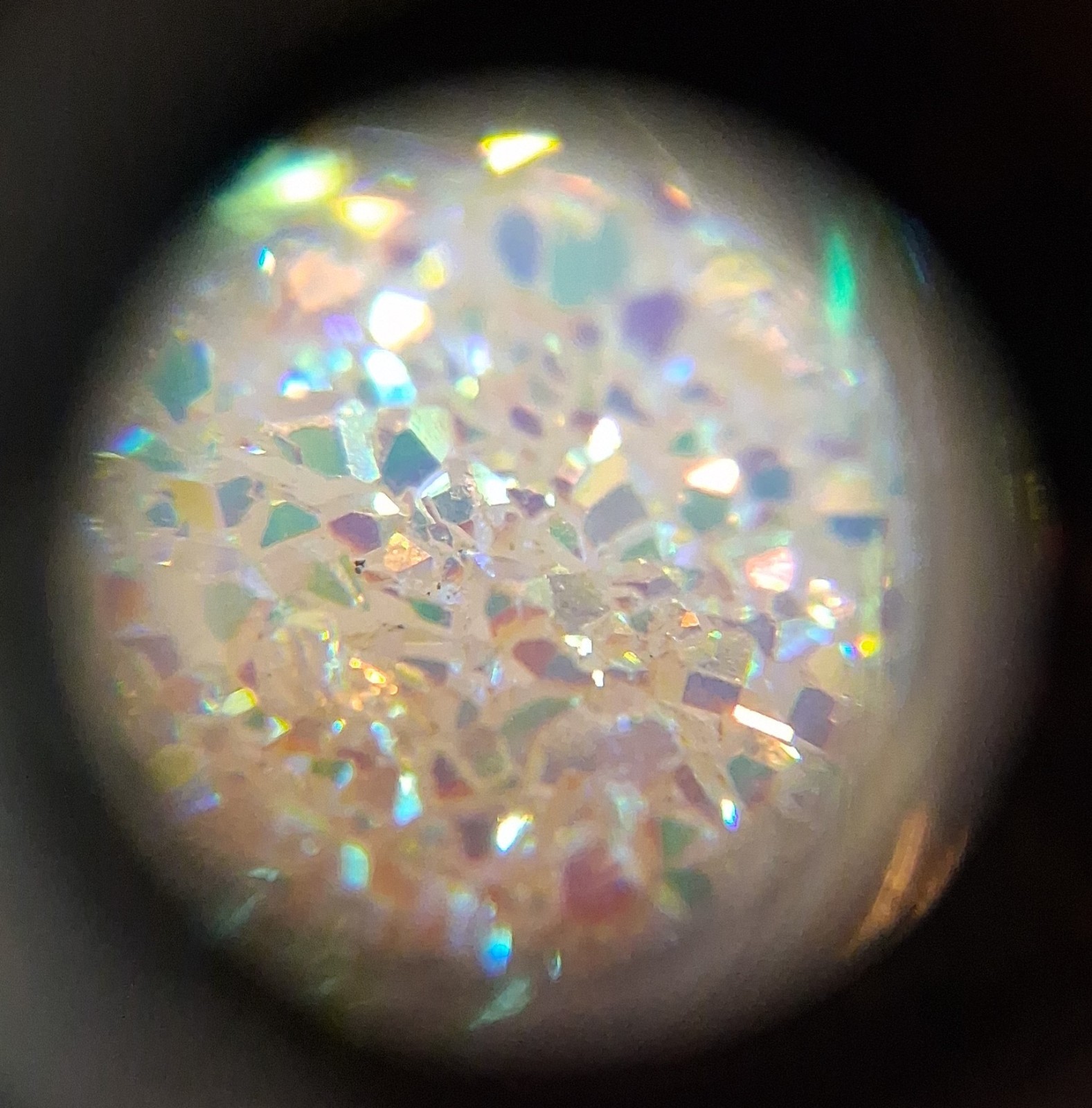 Starborn Sterling Topaz & Rainbow/AB Druzy Pendant 4.3g See Pics/Description