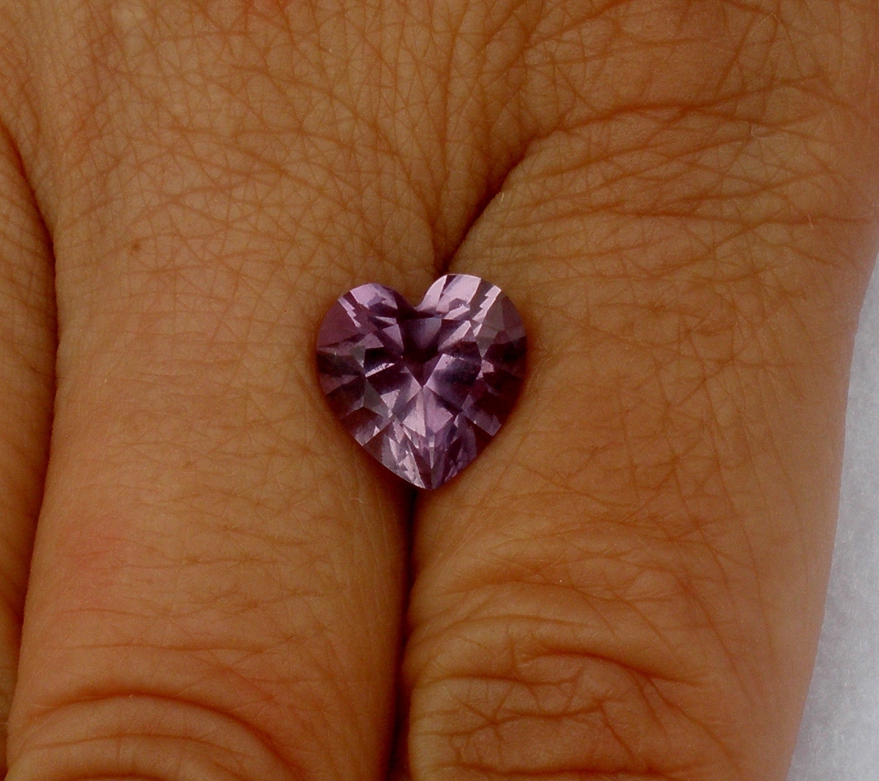 Amethyst Heart Loose Faceted Natural Gem 10mm
