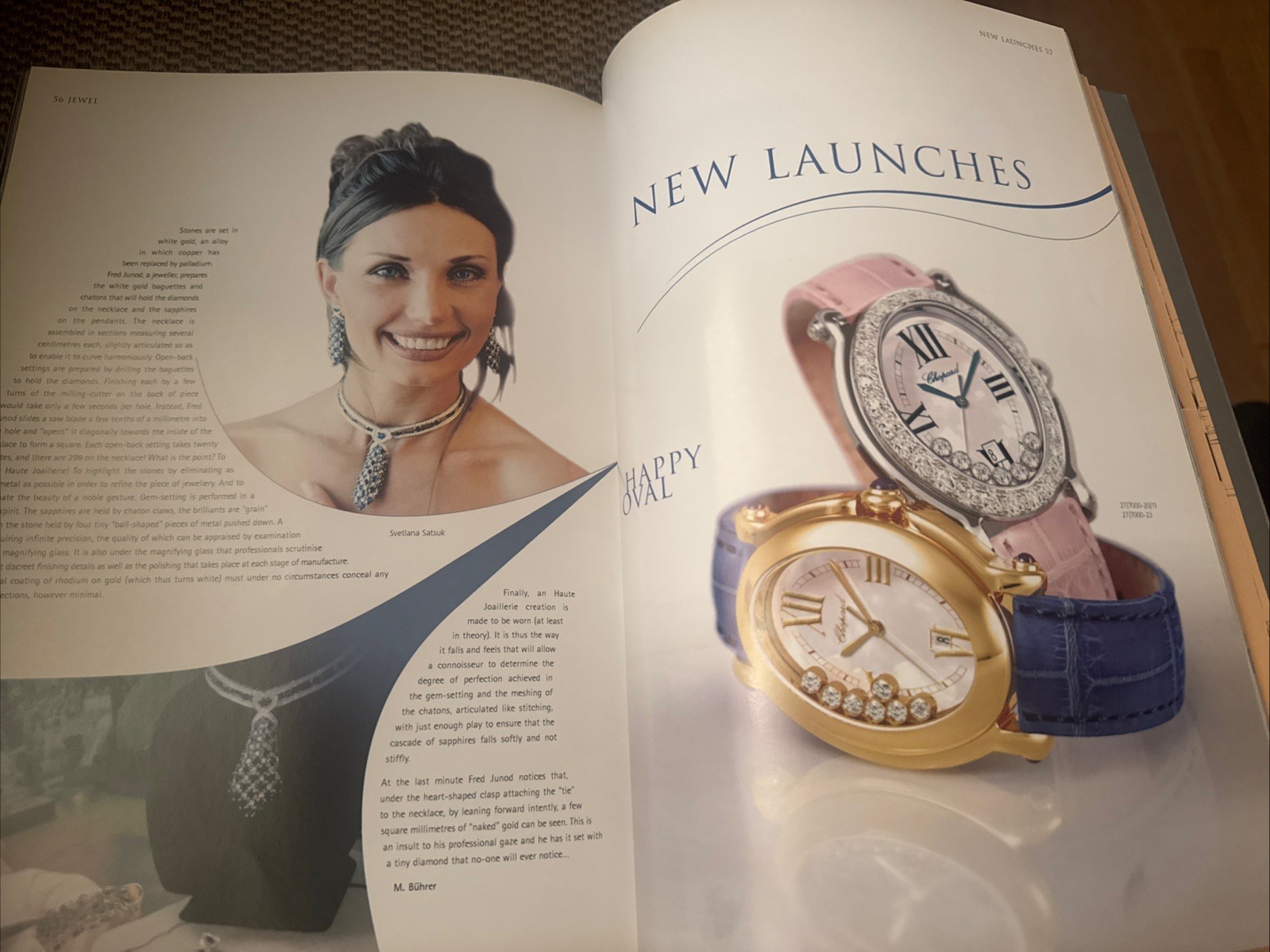 Chopard Happy News Magazine, English, 2002 More Than 50 Pages, VG Cond.
