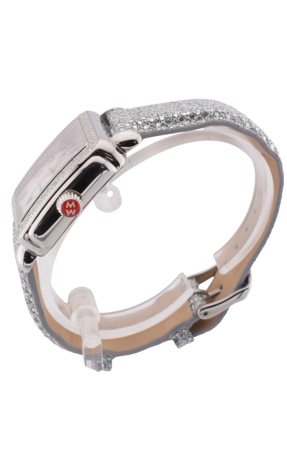 New Michele Deco Mosaic Mother of Pearl Diamond Dial Diamond Watch MW06T01A1046