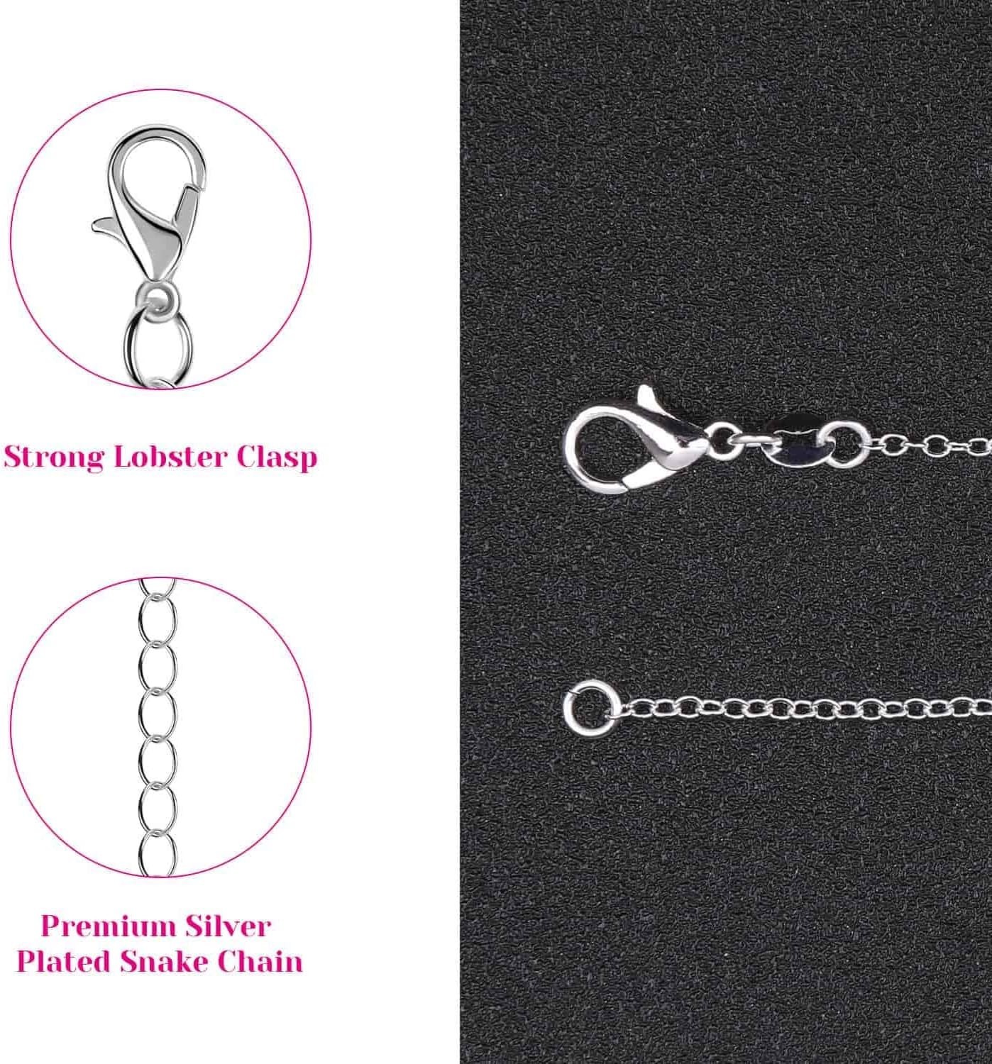30 Pack Jewelry Making Chains Necklace Chain Bulk Silver Plated Necklace Chai…
