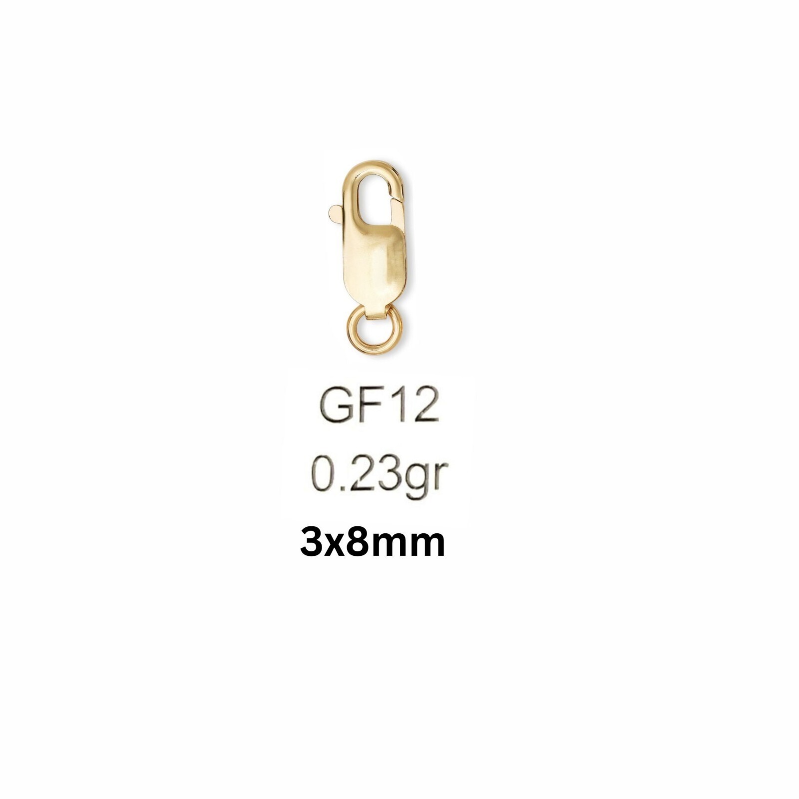 14K Gold Filled Lobster Claw Clasp Jewelry Finding for Necklace Bracelet Chain