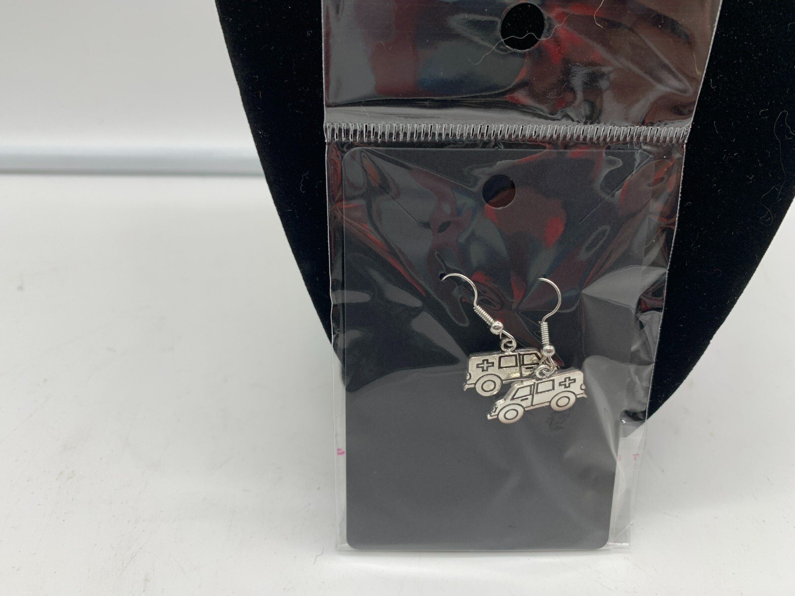 Metal Ambulance Earring Set DD01B10136