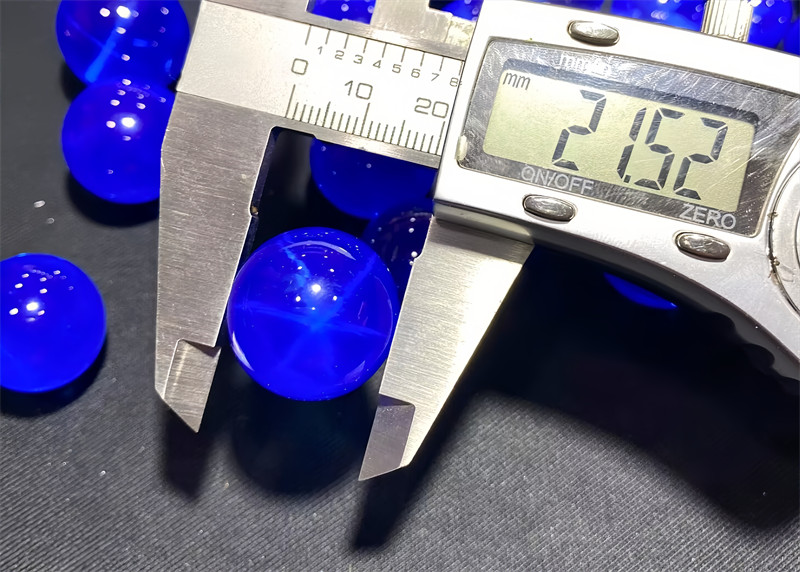 High quality Round bead Blue Star Sapphire Lab Created High hardness Loose Gems