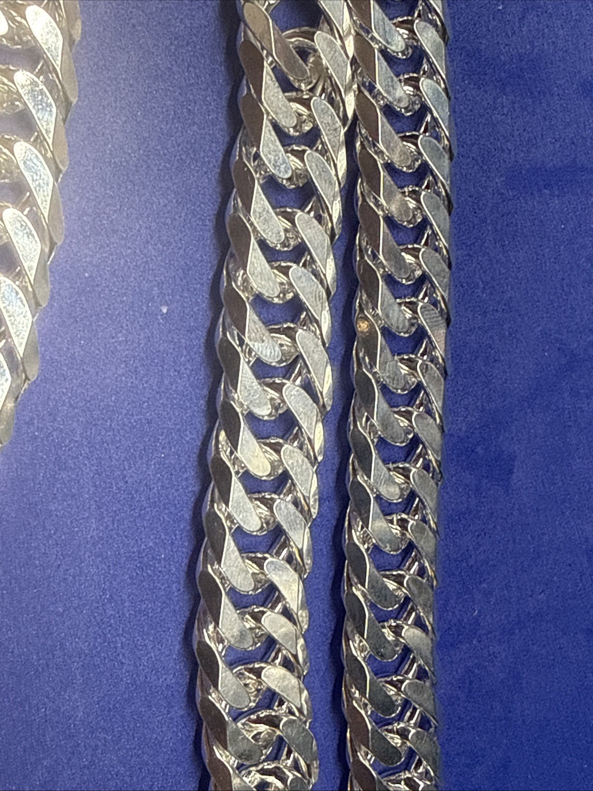 .925 Sterling Silver Double Curb Cuban Chain Necklace MONSTER SIZE HEAVY 277G