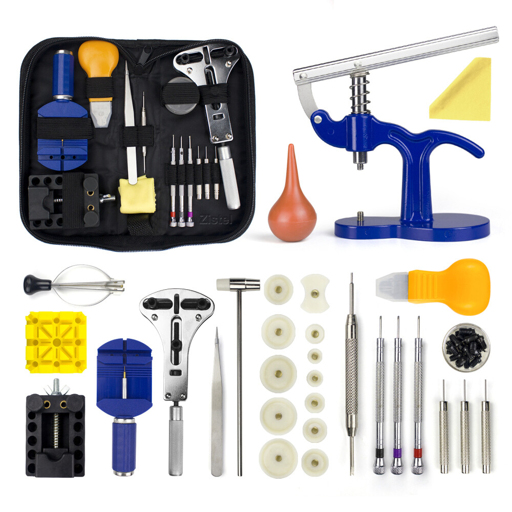 Professional Watch Repair Kit Watchmaker Back Case Opener Link Pin Spring Bar US