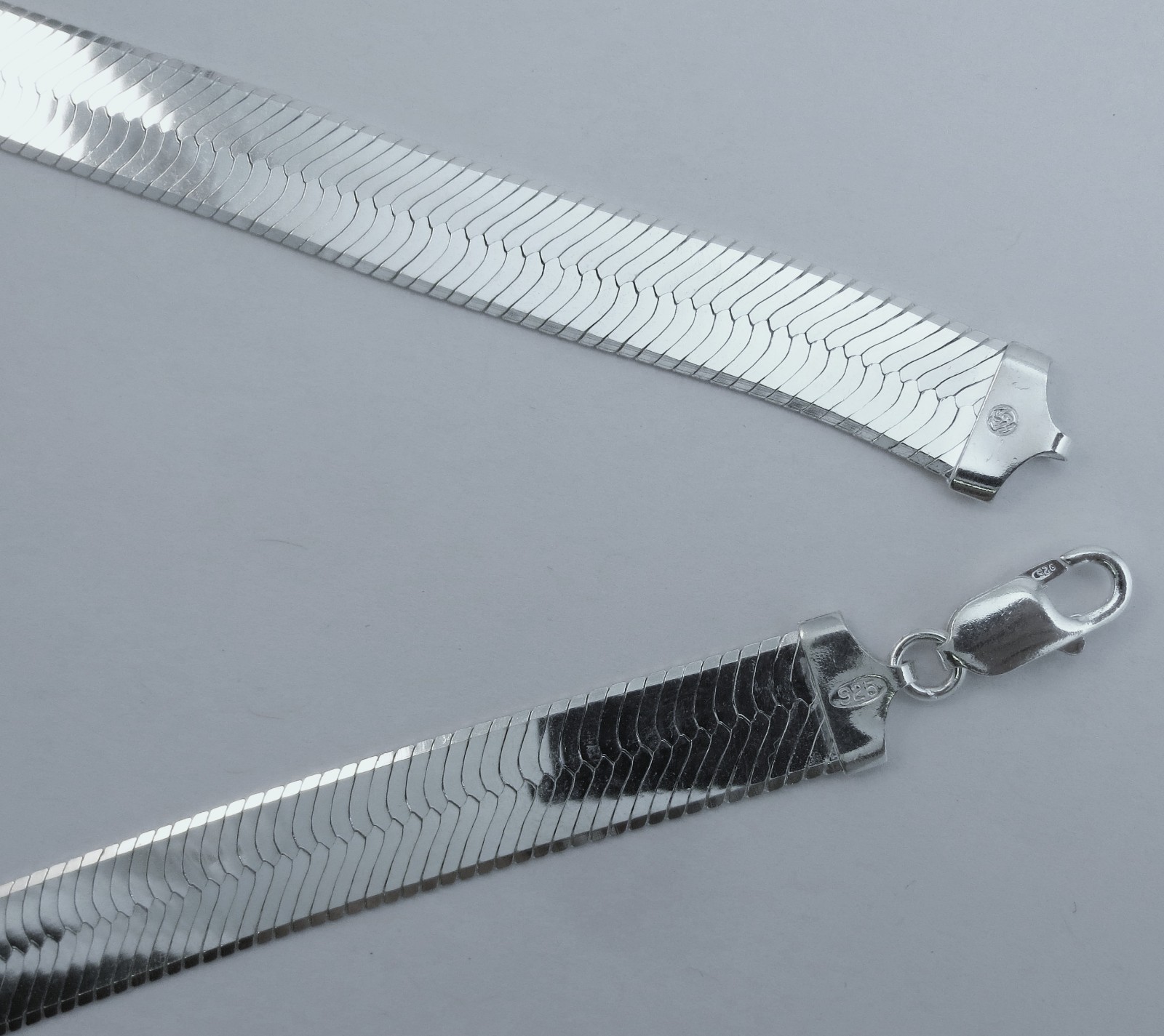 11.5mm Herringbone Chain, Italian 925 Sterling Silver 16,18,20,22,24,30 inch NEW