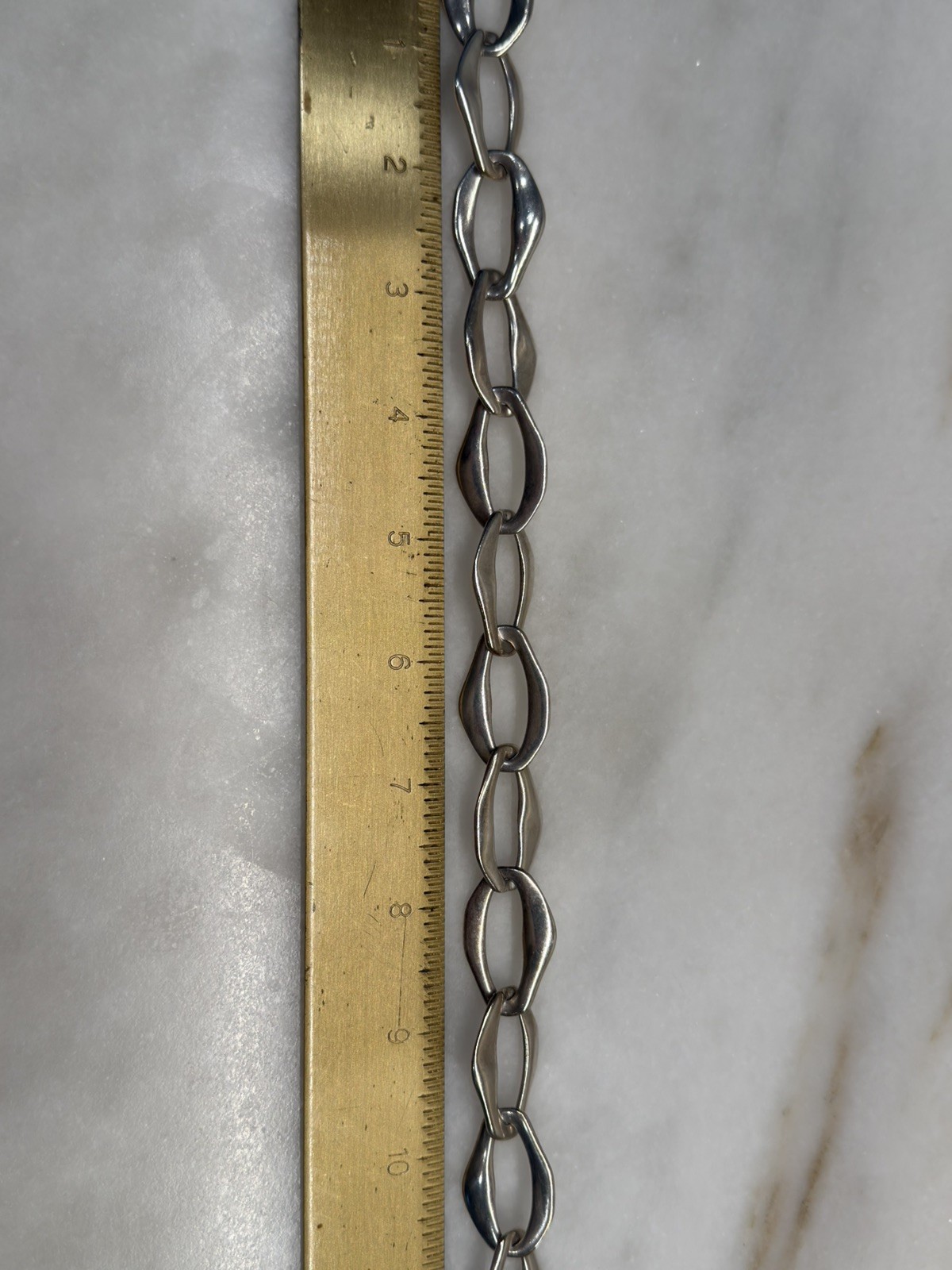 Tiffany & Co. Necklace 925 Sterling Silver Elsa Peretti Aegean 147G, 28inch