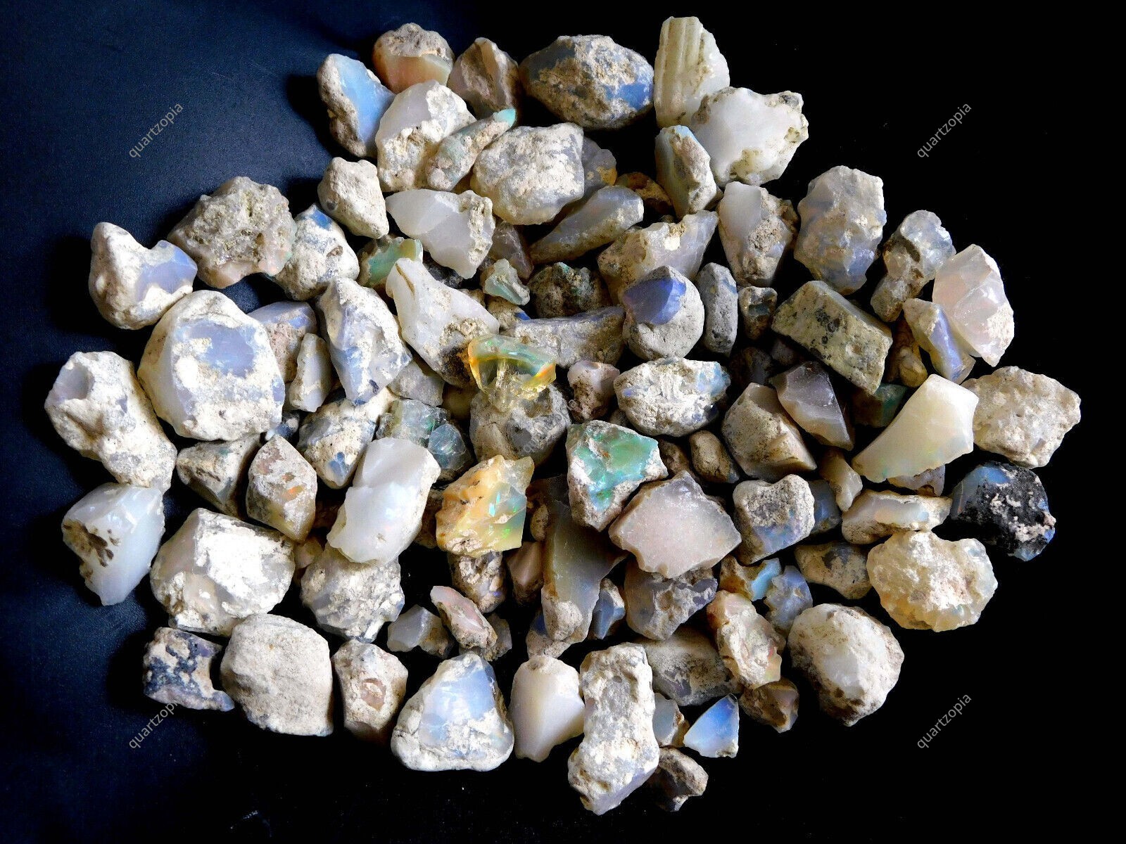 515 Cts Natural Ethopian Fire Opal Certified Rough Lot