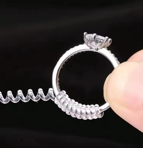 3PCS Ring Size Adjuster Invisible Clear Ring Sizer Jewelry Fit Reducer Guard US