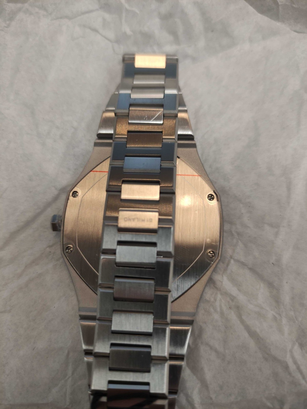 D1 MILANO ULTRA THIN UNISEX WATCH STAINLESS STEEL BARN RED UTBJ33 RRP £335 AD