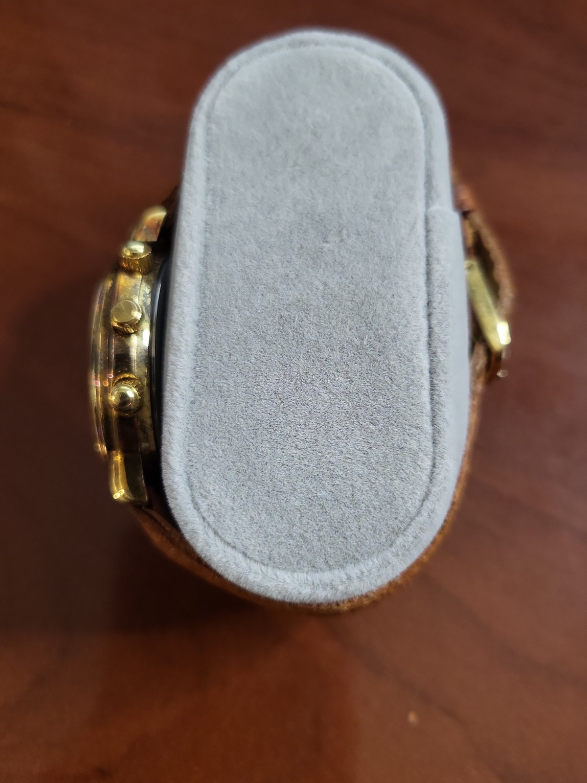 Vintage Timex 364 T Cell gold-tone Quartz Watch featuring a sun and moon phase