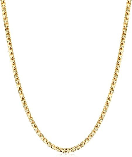 1.3mm Wheat Chain yellow Gold Filled- Multiple Sizes
