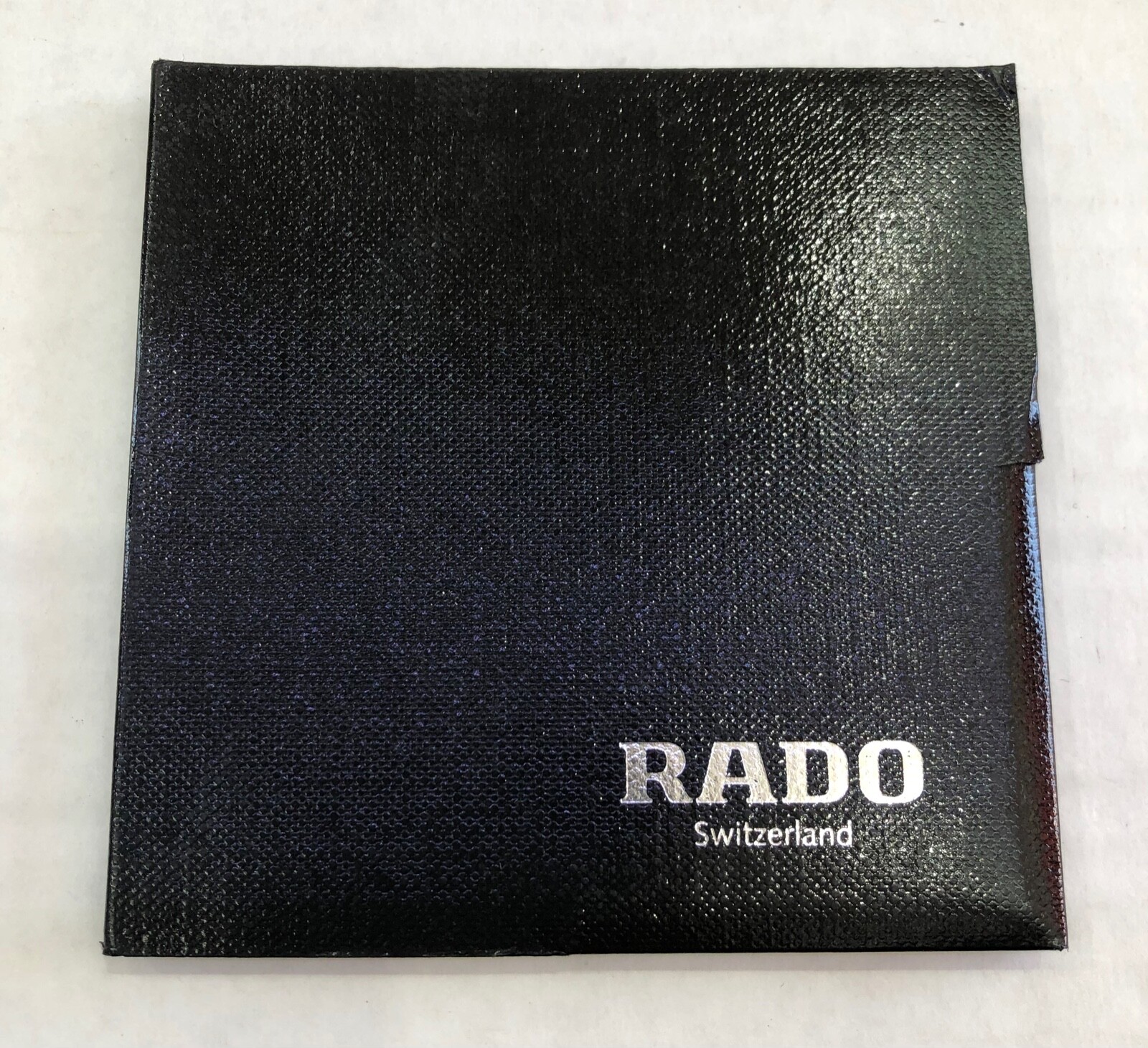 Rado Switzerland Watch original Black Instruction Book and warranty