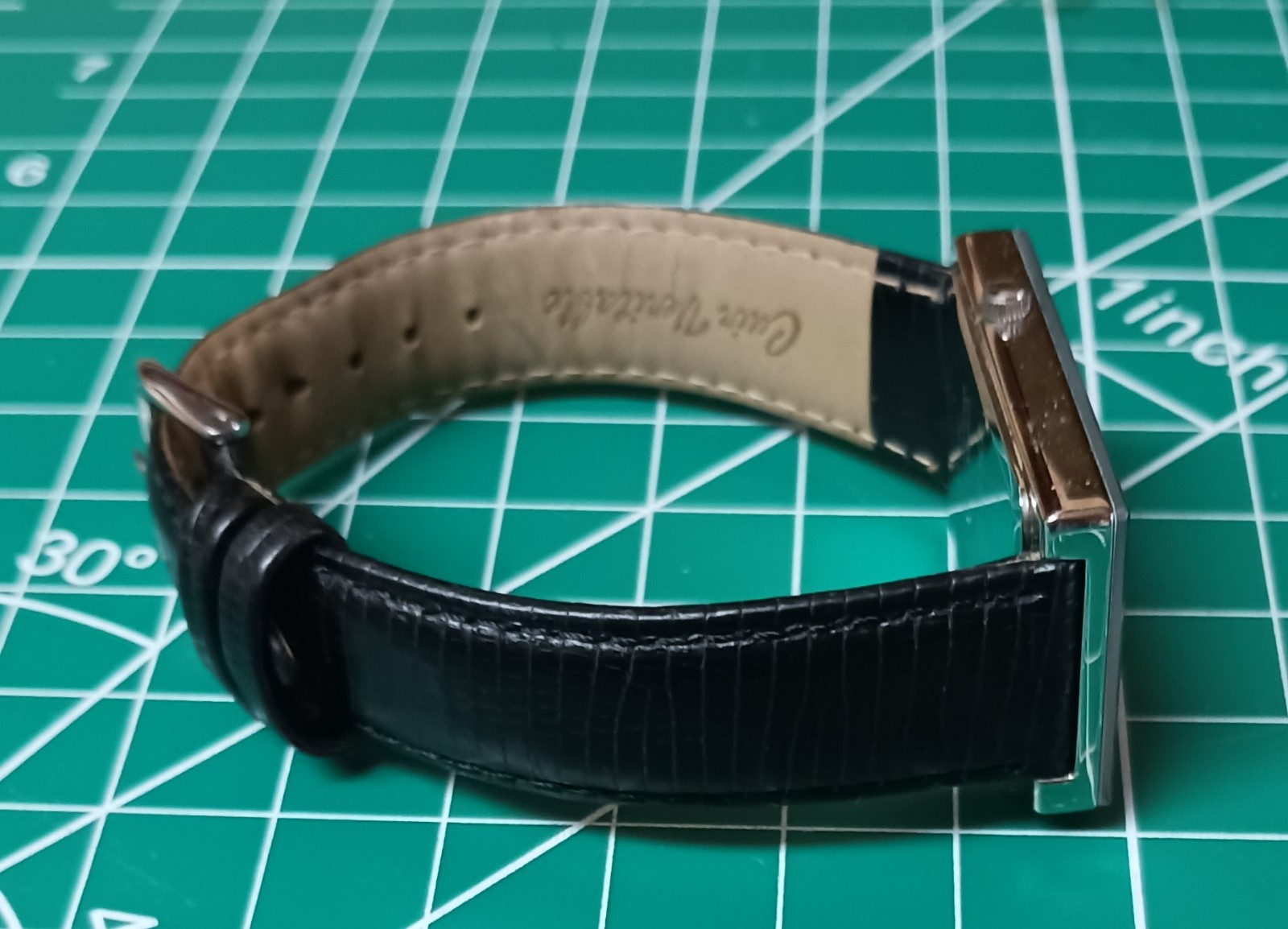 Oui Art custom watch with a Japanese movement and stainless steel back