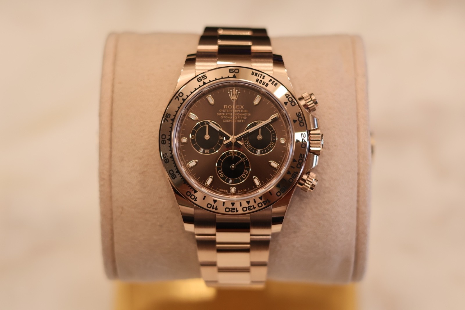 Rolex Cosmograph Daytona Rose Gold Chocolate Mint Condition full set 116505