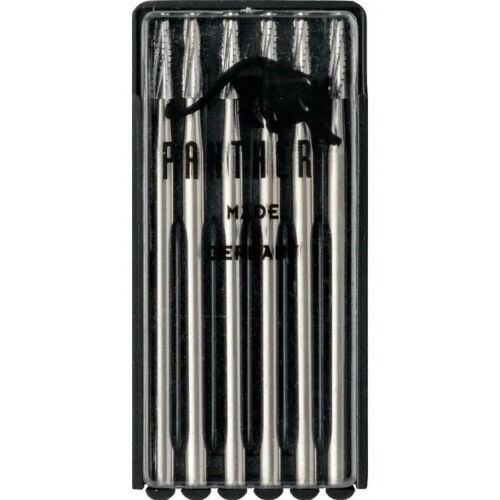 Bur Cone Square Cross Cut Size 006 – 0.6mm Pack of 6 Panther Germany