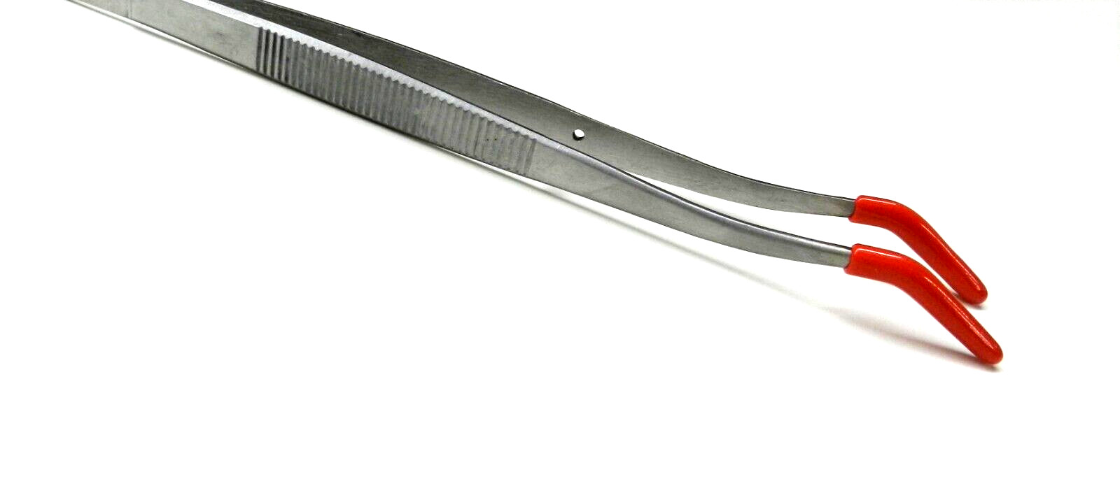 Tweezers Bent Tip 8″ PVC Coated Rubber Tips Jewelry Non Marring Tweezer