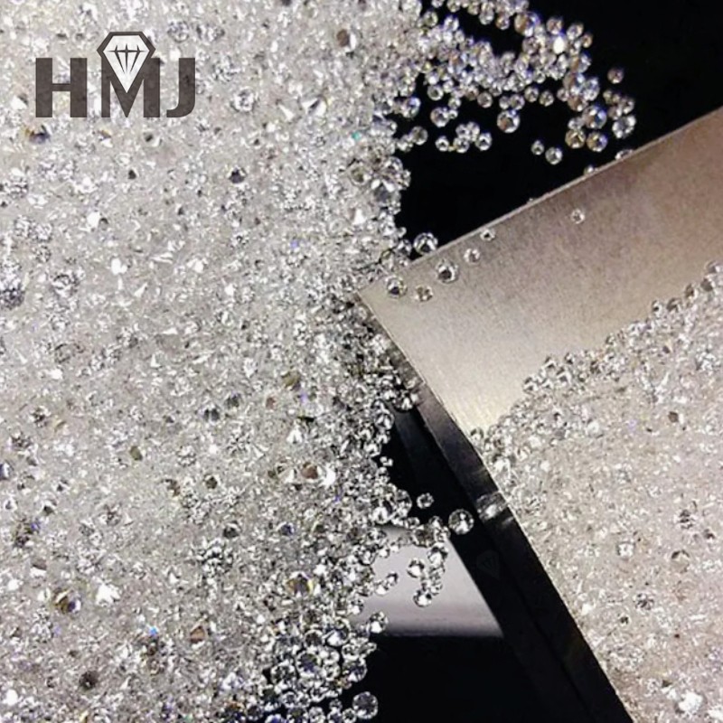 0.7~3MM Melee Round Moissanite Stone D White VVS Loose Gemstone For Earring Ring