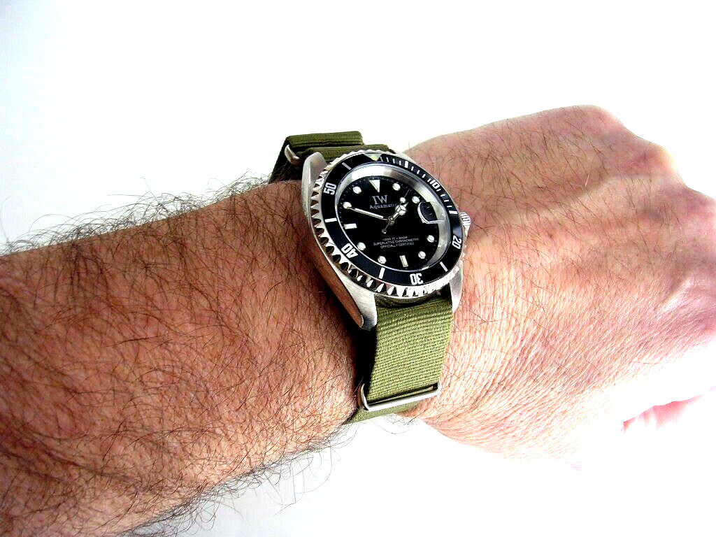 18mm Black-Red NATO g10® RAF Pilot nylon watchband strap Bond IW SUISSE 20 22 24