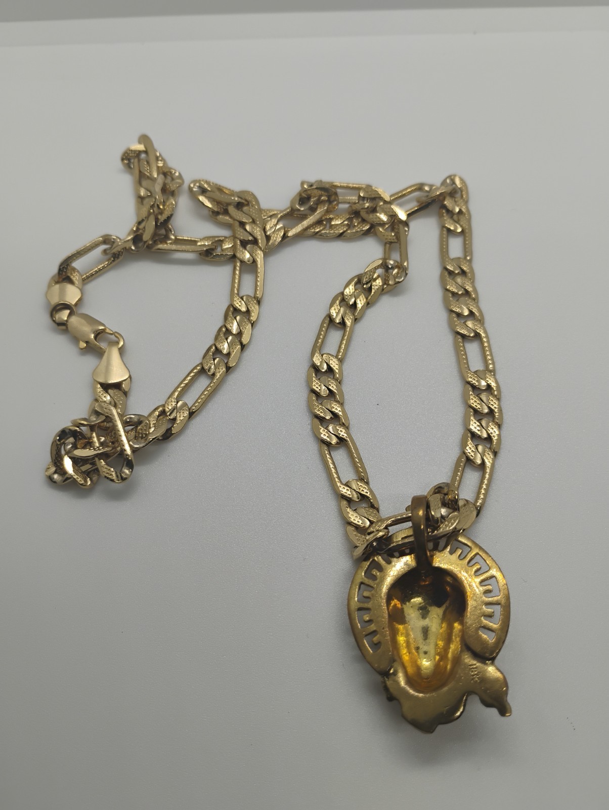 Hip Hop Rap Reggaeton Religious Jesus Face Pendant & Chain