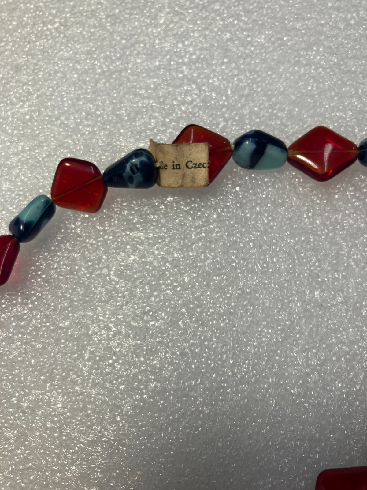 Vintage Czech Glass Bead Necklace