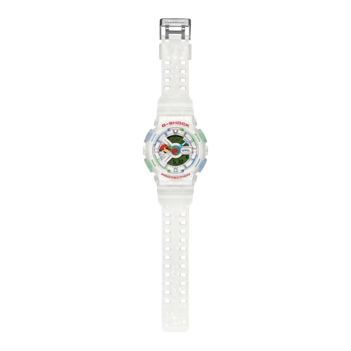 Casio G-Shock x Pokemon 30th Anniversary GA-110PKM-7A in hand