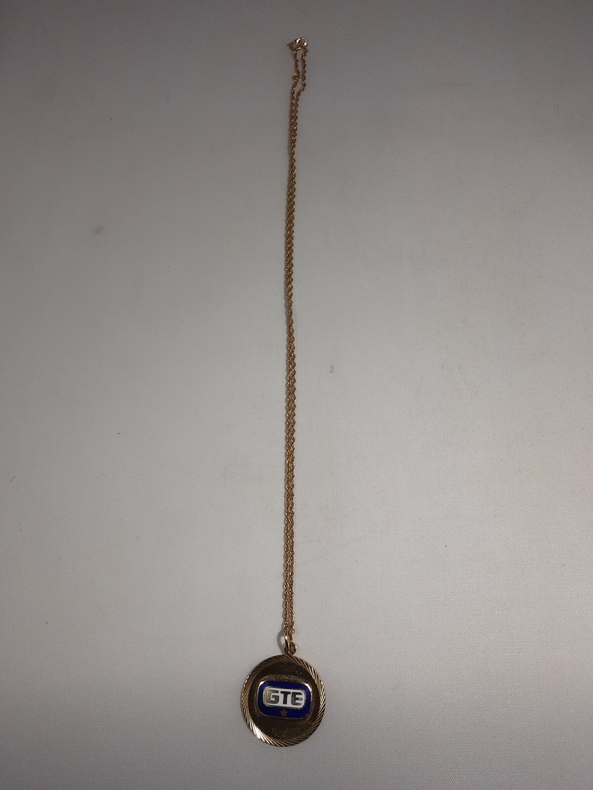 Vintage 10k Gold Filled GTE Award Pendant Necklace With Case