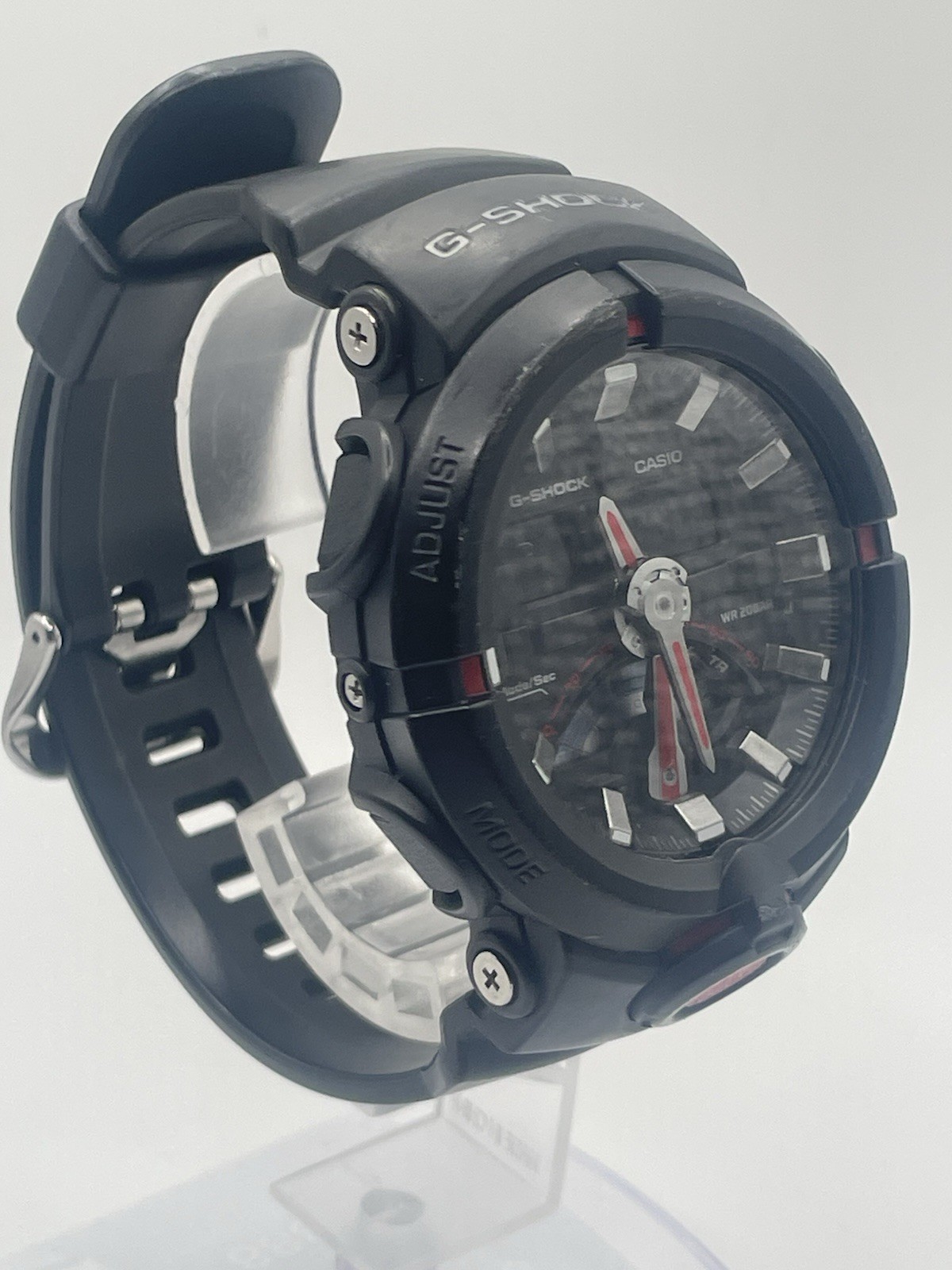 Casio G-Shock GA-500 5478 Black Red New Battery Gasket Greased Serviced Boxed